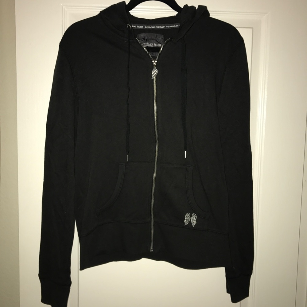 Victoria's Secret rhinestone zip-up sweatshirt.